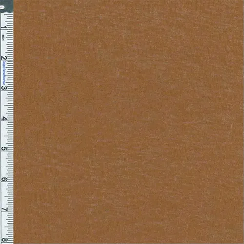 2 1/8 YD PC-Bronze Burnout Jersey Knit Fabric