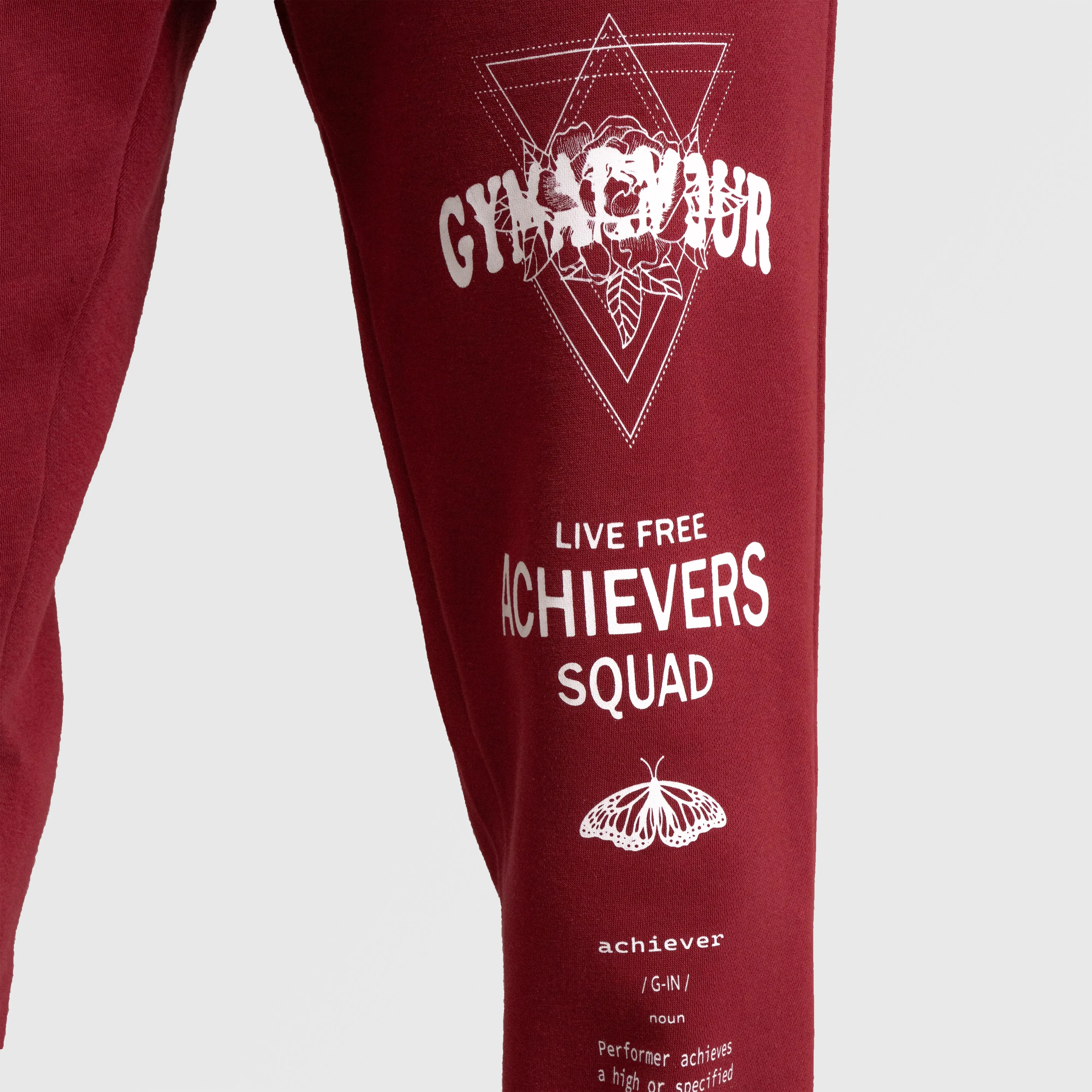 Achievers Joggers (Burgundy)