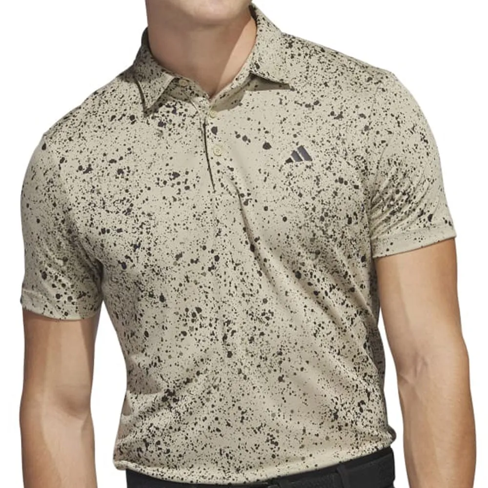 adidas Jacquard Polo Shirt - Hemp/Black/Olive Strata