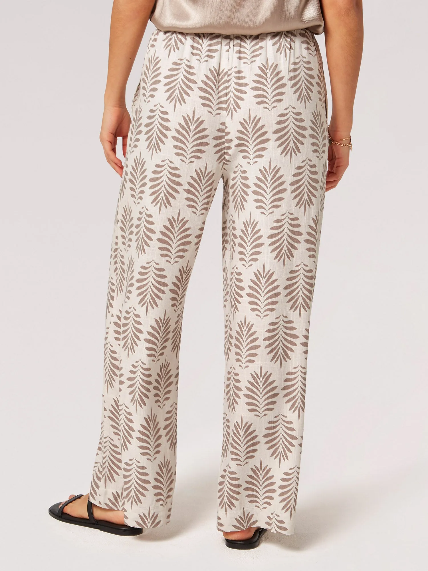 Slim Geo Matisse Apricot Palazzo Pants