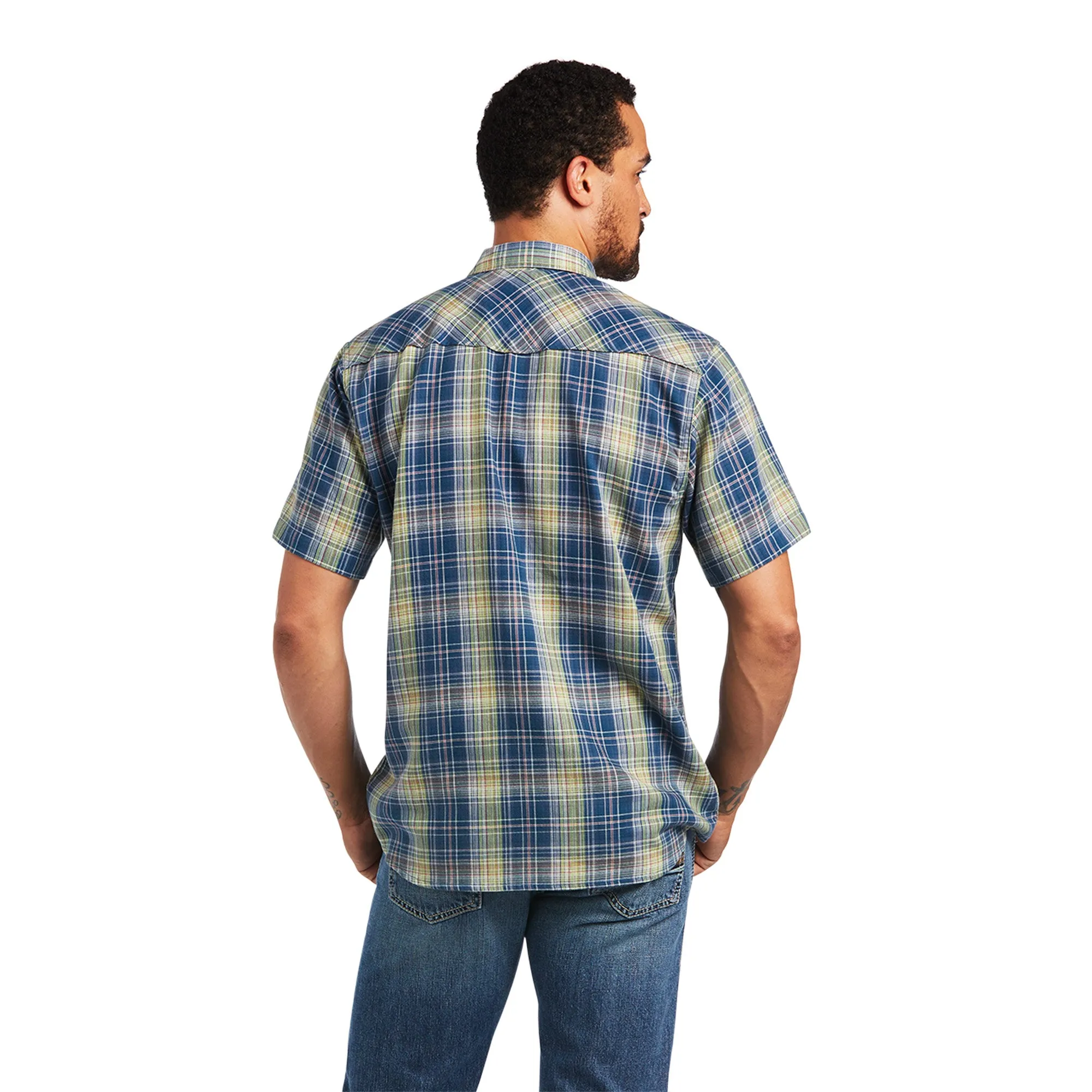 Ariat | Men's Huey | Retro Fit Western Shirt | Lime Chaser LAST ONE!