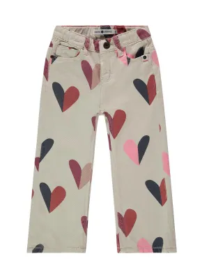 Babyface- Girls' cotton pants with print-SSA24408254