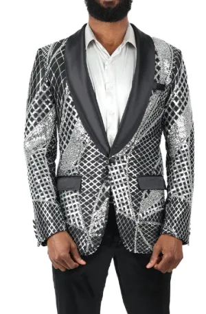 Barabas Men's 'EXQUISITE IMPRESSION' Shine Blazer