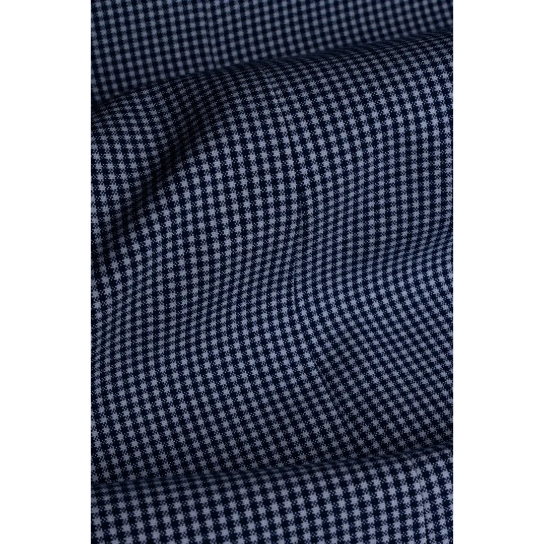 Baresi - Men's Light Blue Check Waistcoat