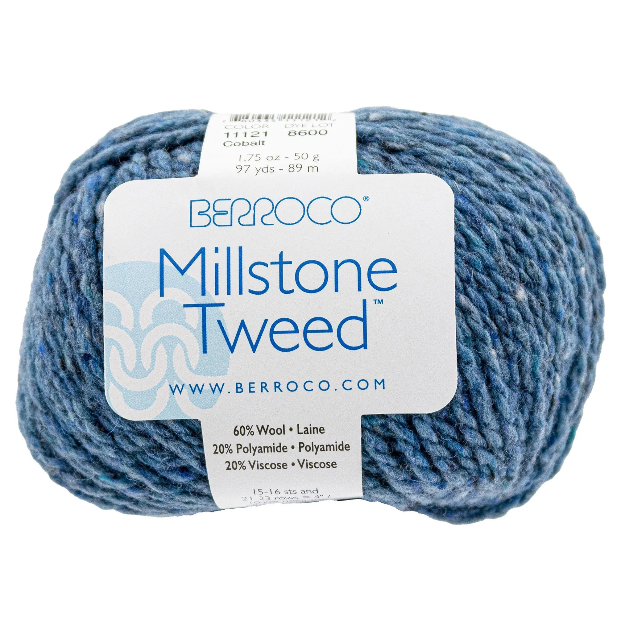 Berroco Millstone Tweed Yarn - 11121 Cobalt