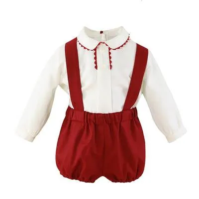 Burgundy Baby Boy Set