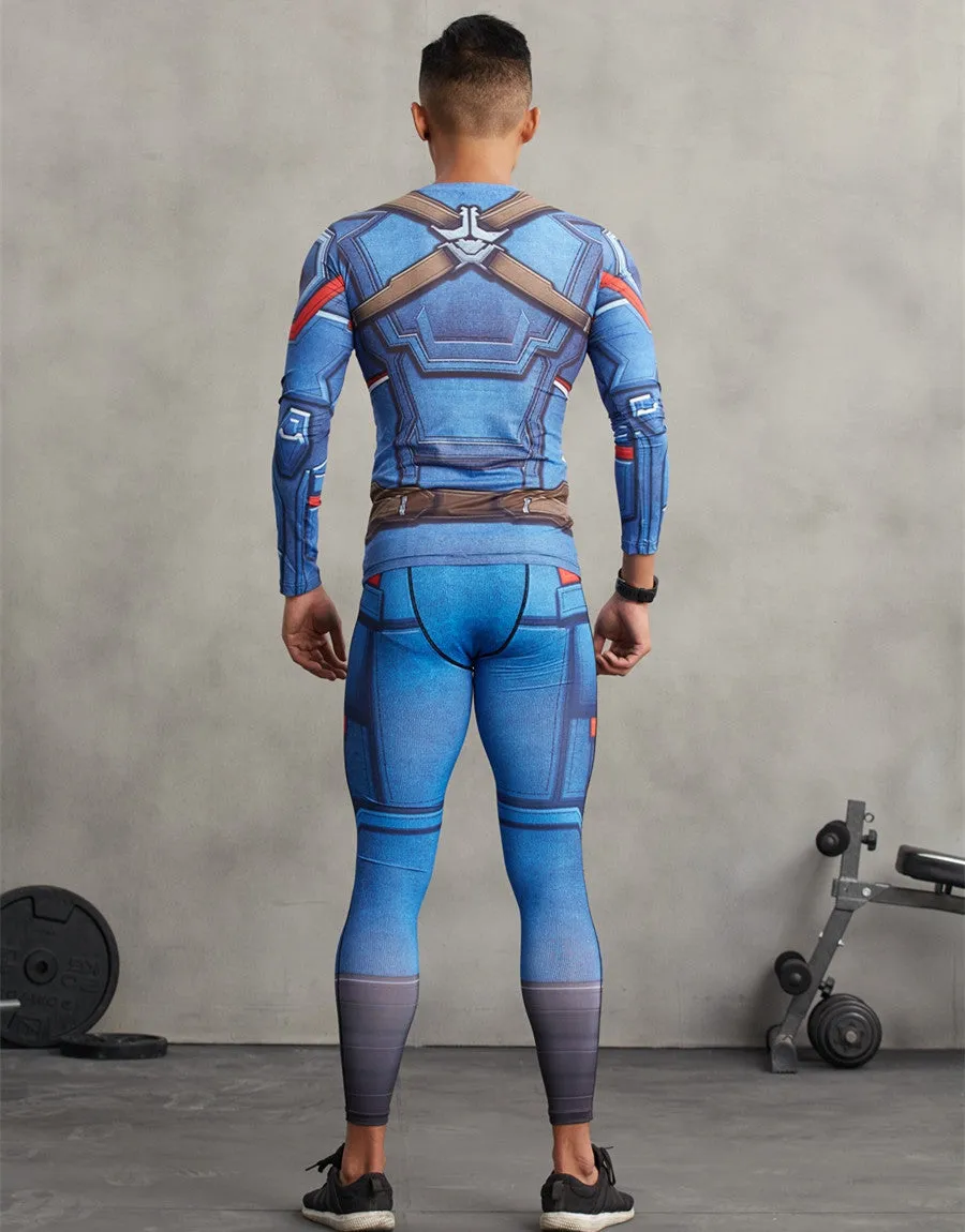 CAPTAIN AMERICA Compression Leggings/Pants for Men