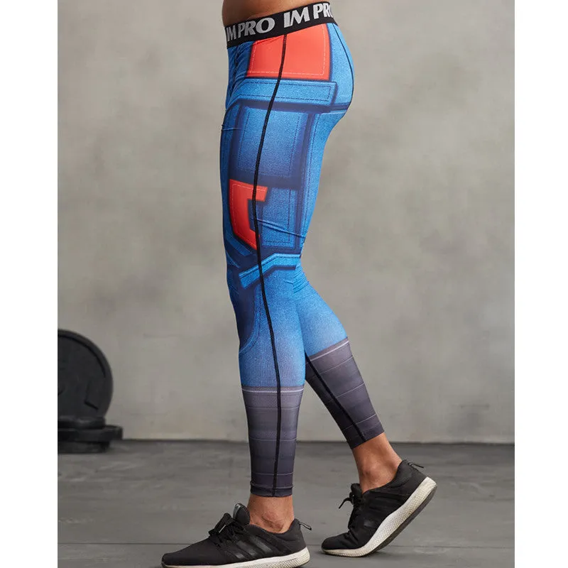 CAPTAIN AMERICA Compression Leggings/Pants for Men