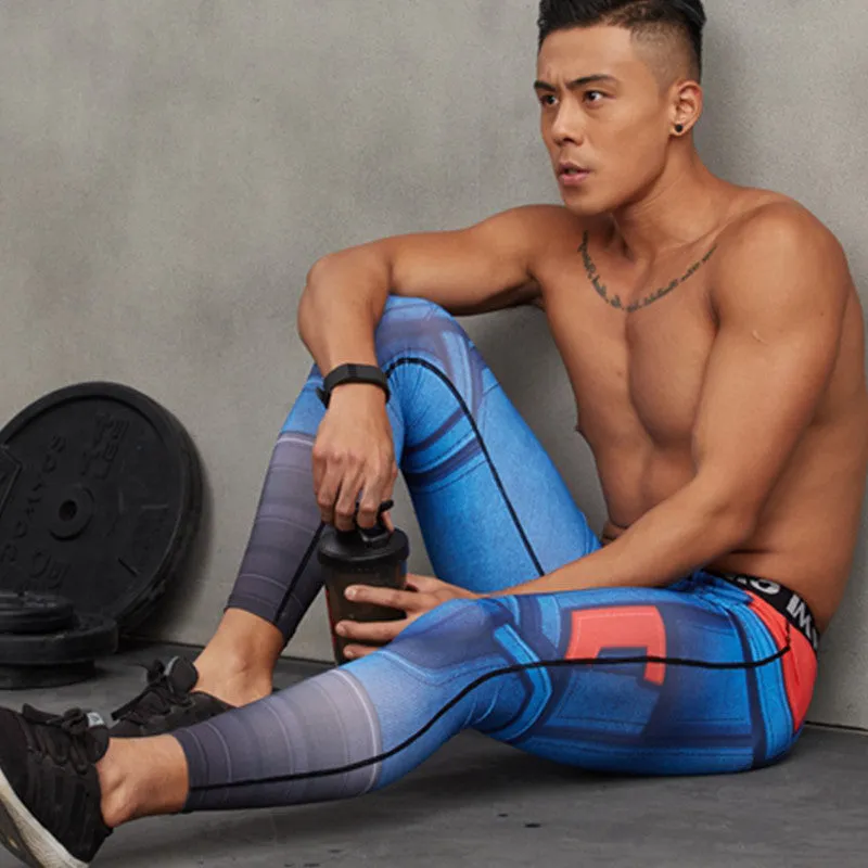 CAPTAIN AMERICA Compression Leggings/Pants for Men