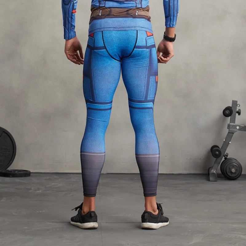 CAPTAIN AMERICA Compression Leggings/Pants for Men