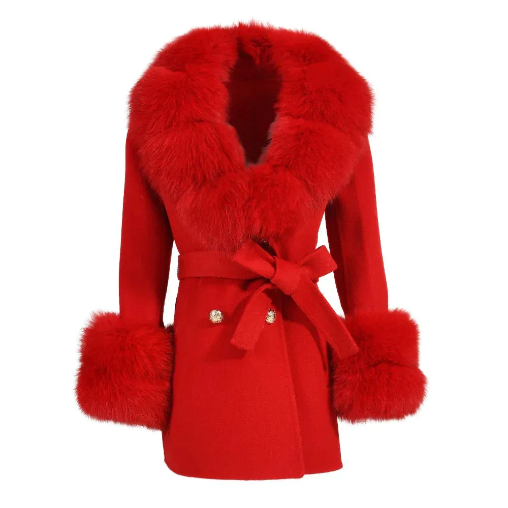 Cashmere Fur Wool Children's Coats