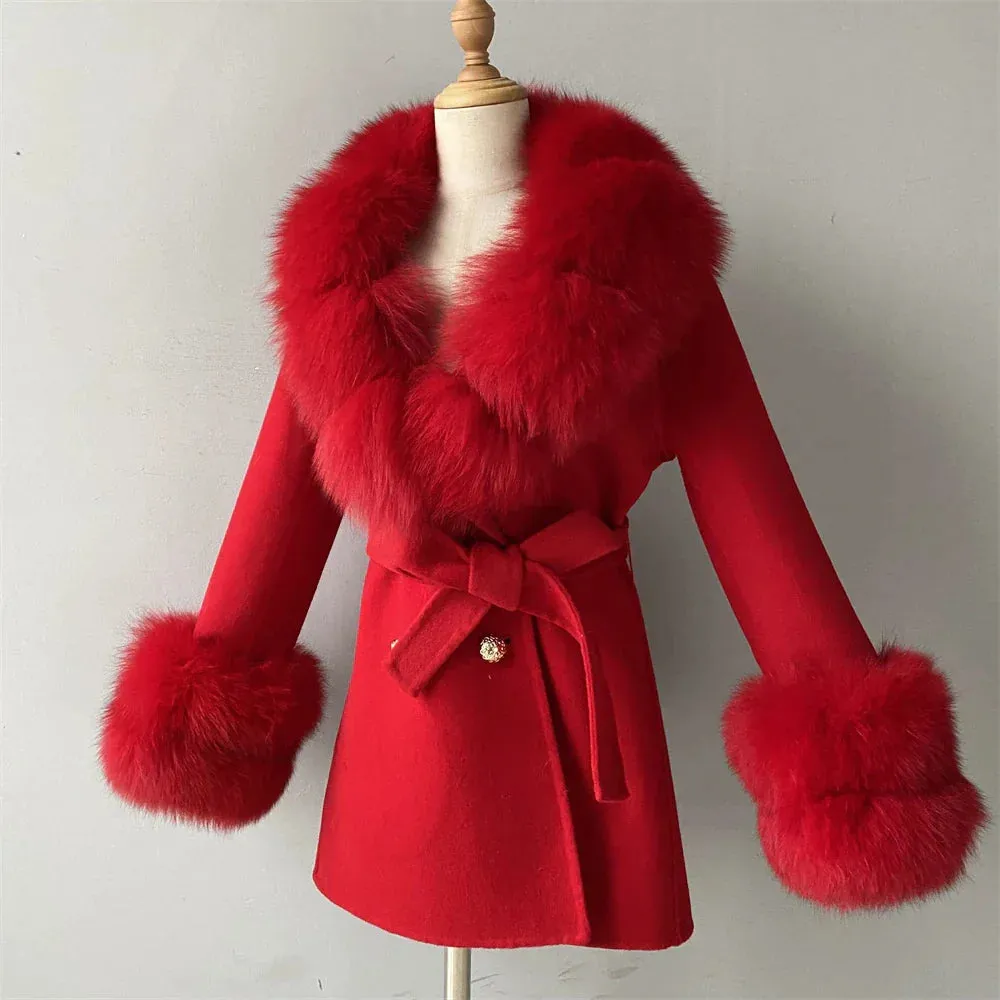 Cashmere Fur Wool Children's Coats