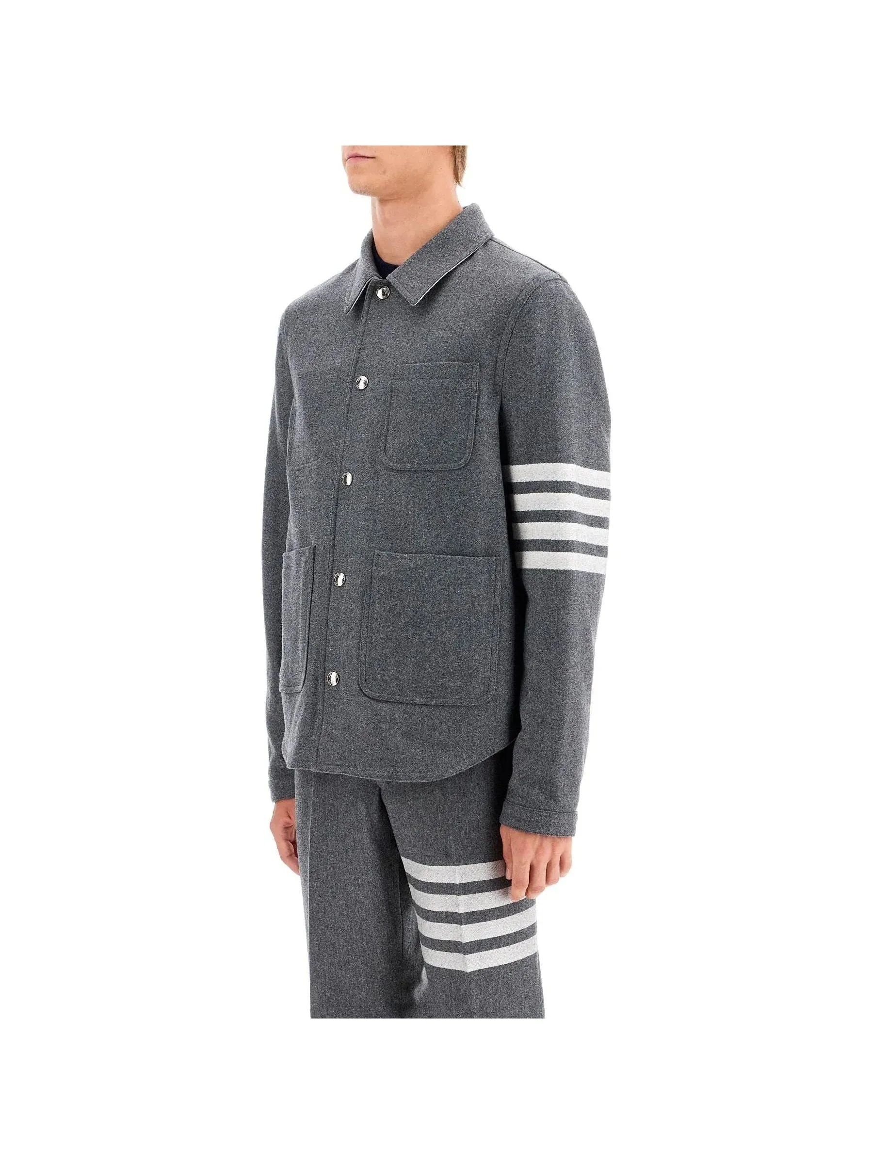 Cashmere Wool Blend Overshirt