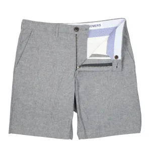 Claverick - Sky Grey Lightweight Chambray Shorts