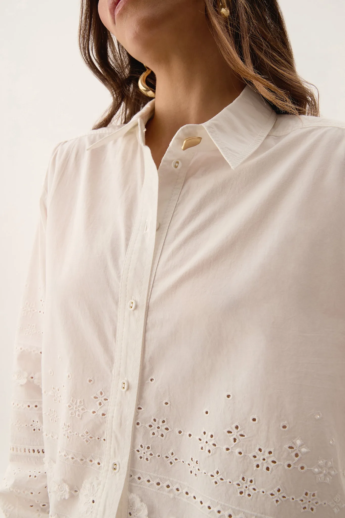 Cloud Embroidered Shirt