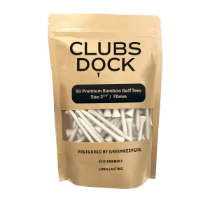 ClubsDock Bamboo Golf Tees