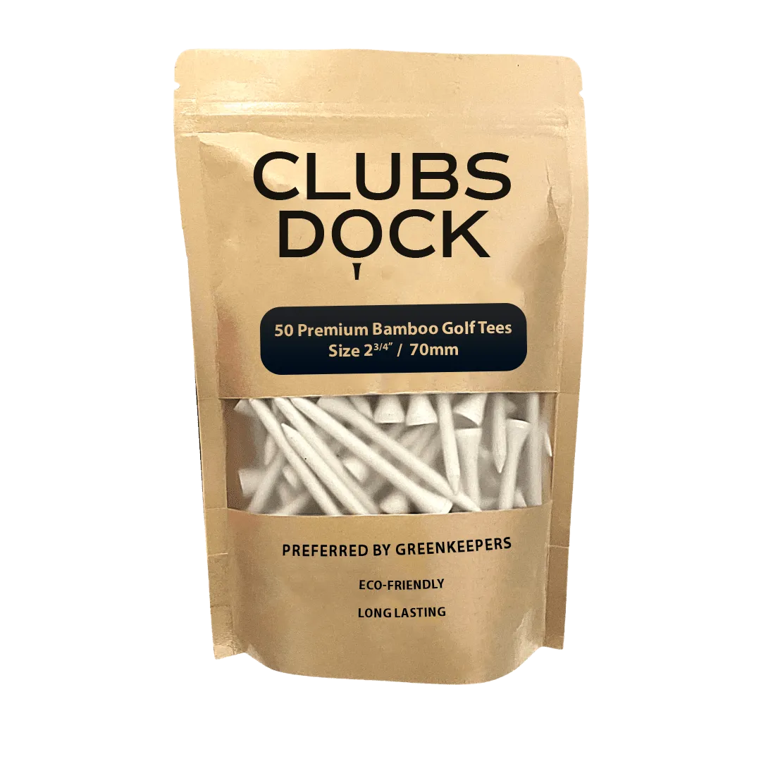 ClubsDock Bamboo Golf Tees