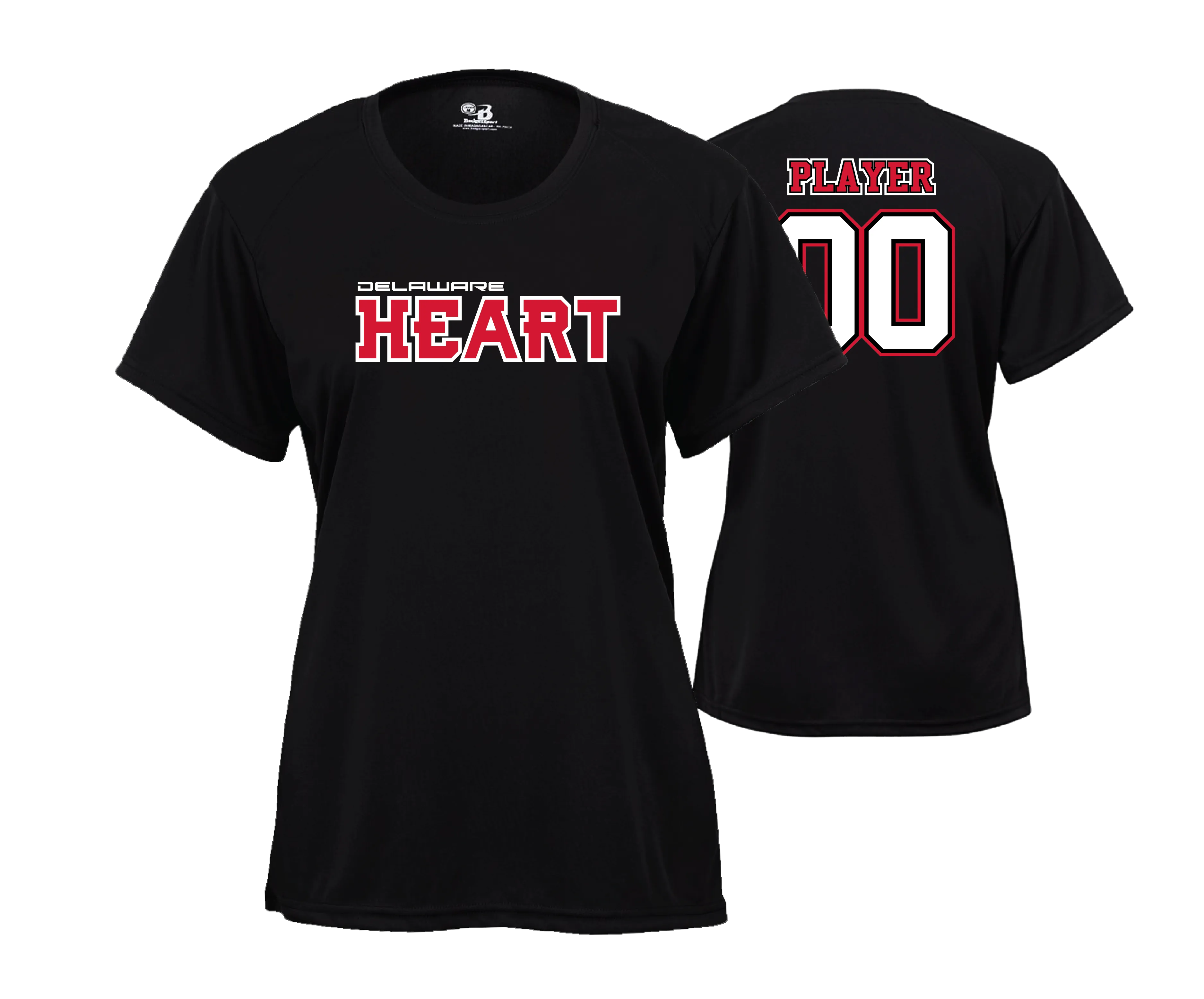 Delaware Heart SS Performance Tees