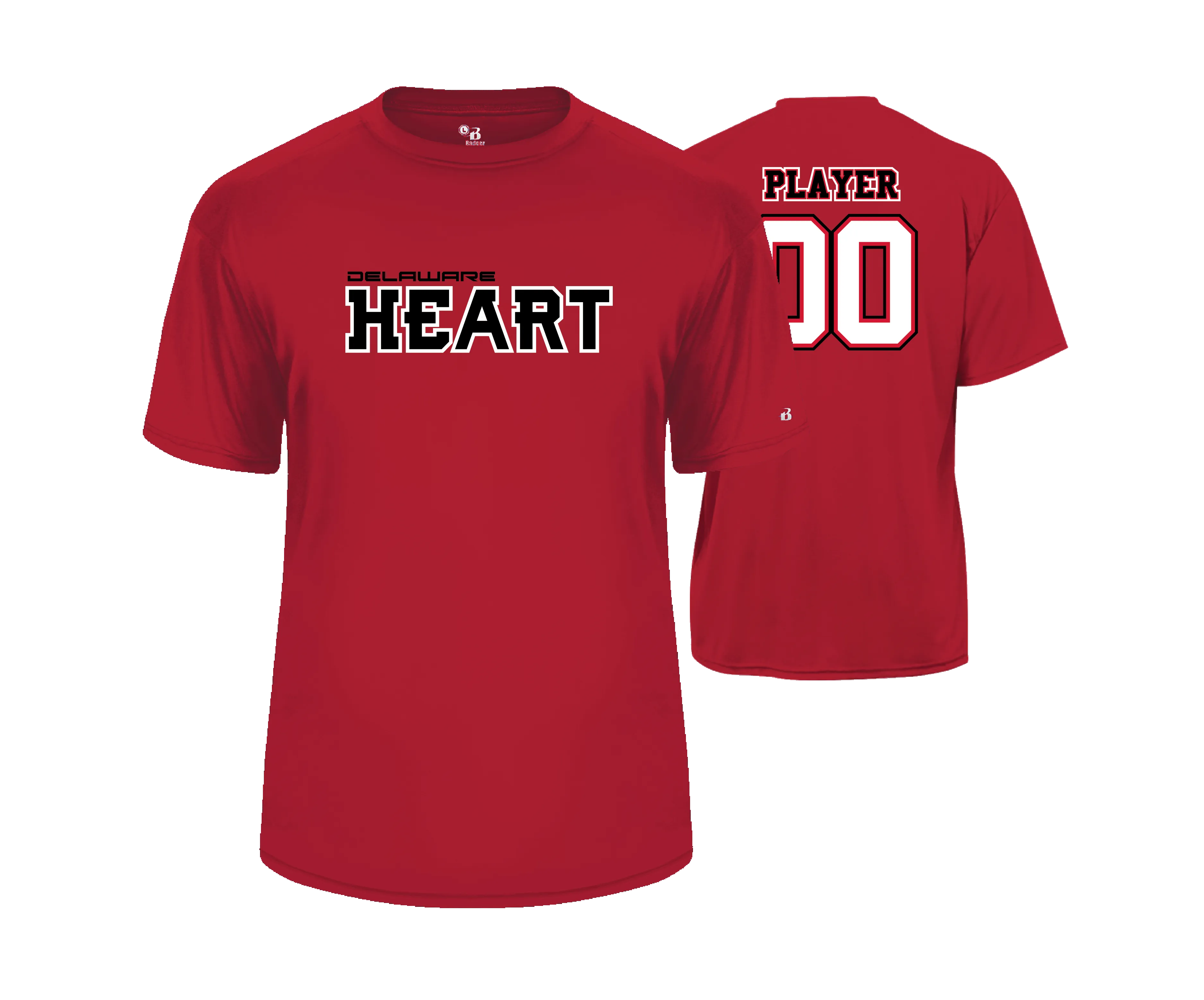 Delaware Heart SS Performance Tees