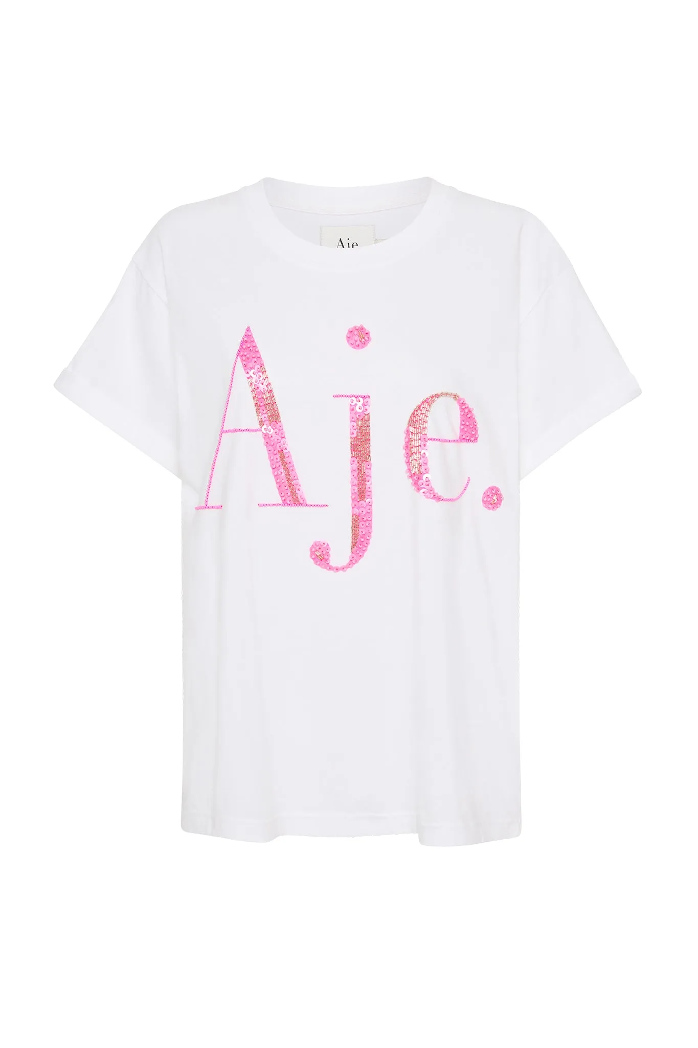 Doris Embellished Logo Tee