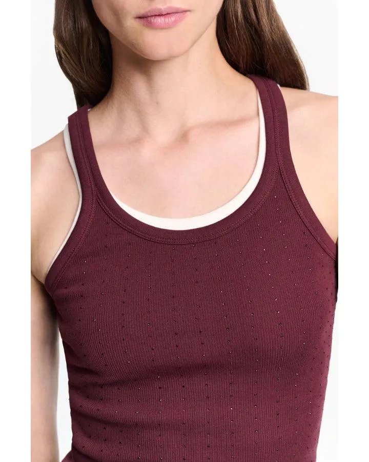 Dorothee Schumacher Simply Timeless Tank Top Burgundy