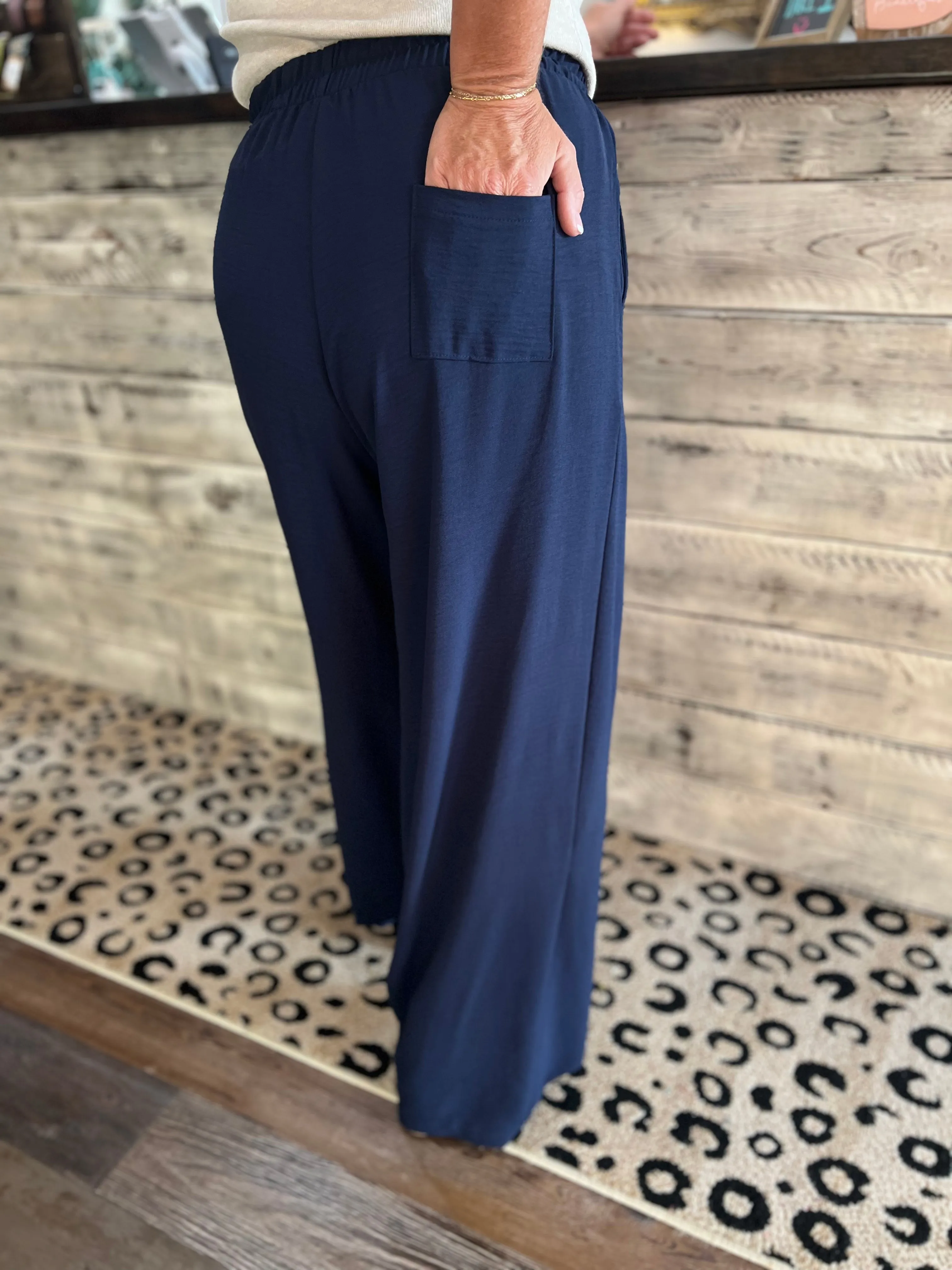 Elastic Waistband Trousers