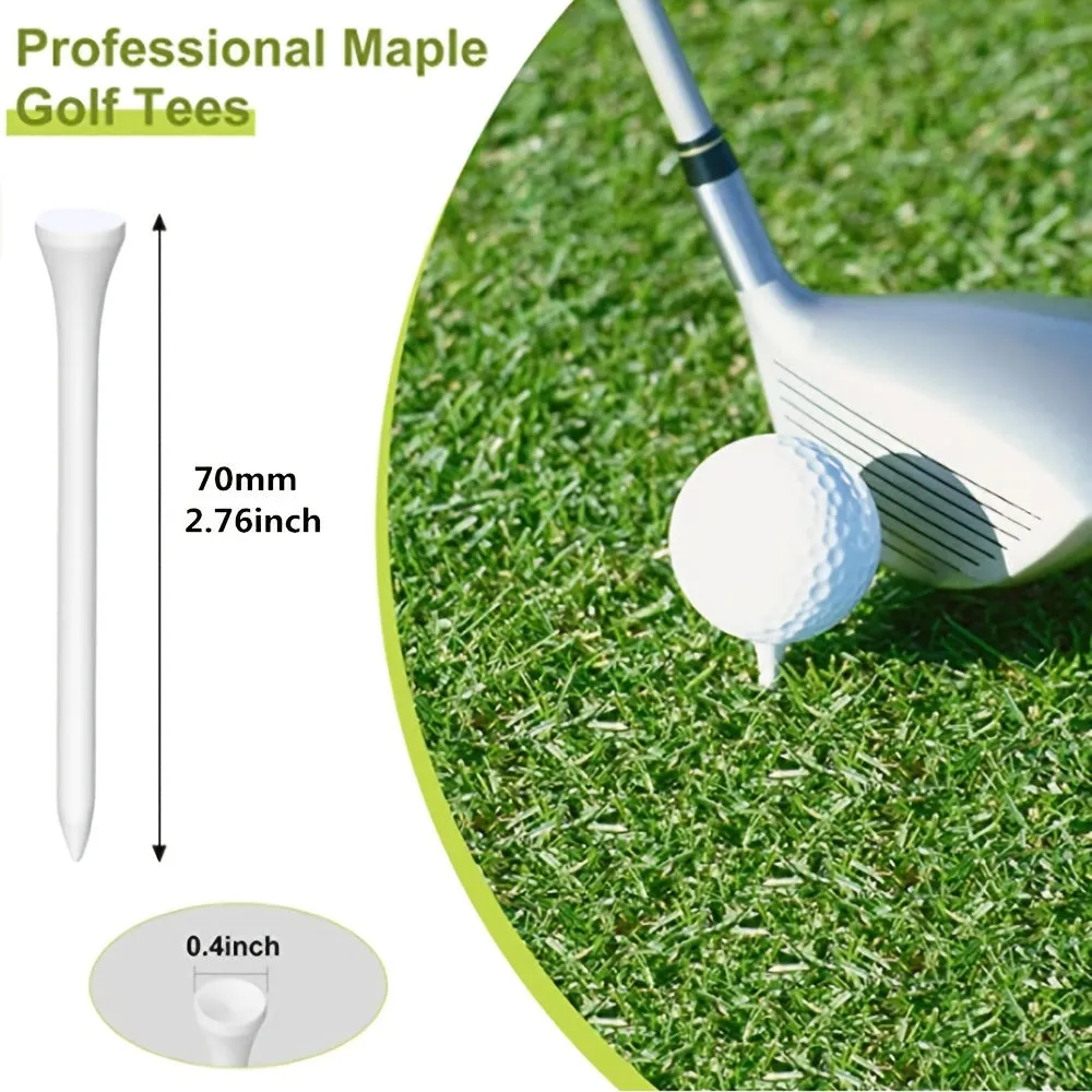 Enhance Your Golf Game with Premium White Wooden Tees