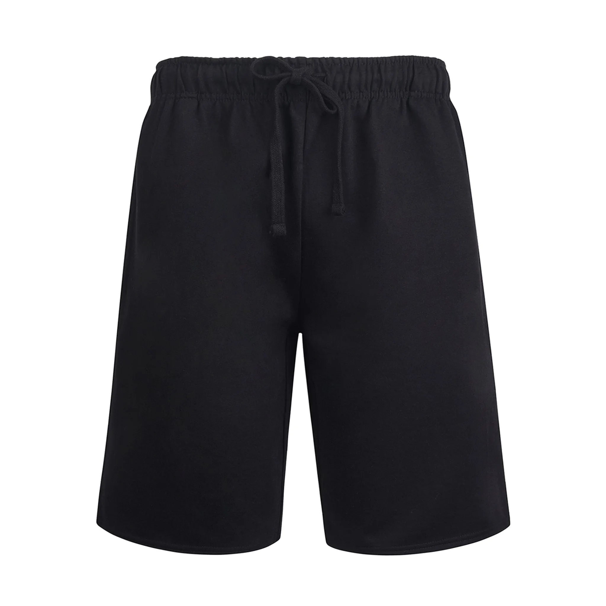 ET|TU MEN'S LIGHTWEIGHT FLEECE SHORTS (FS1020E_BLK)