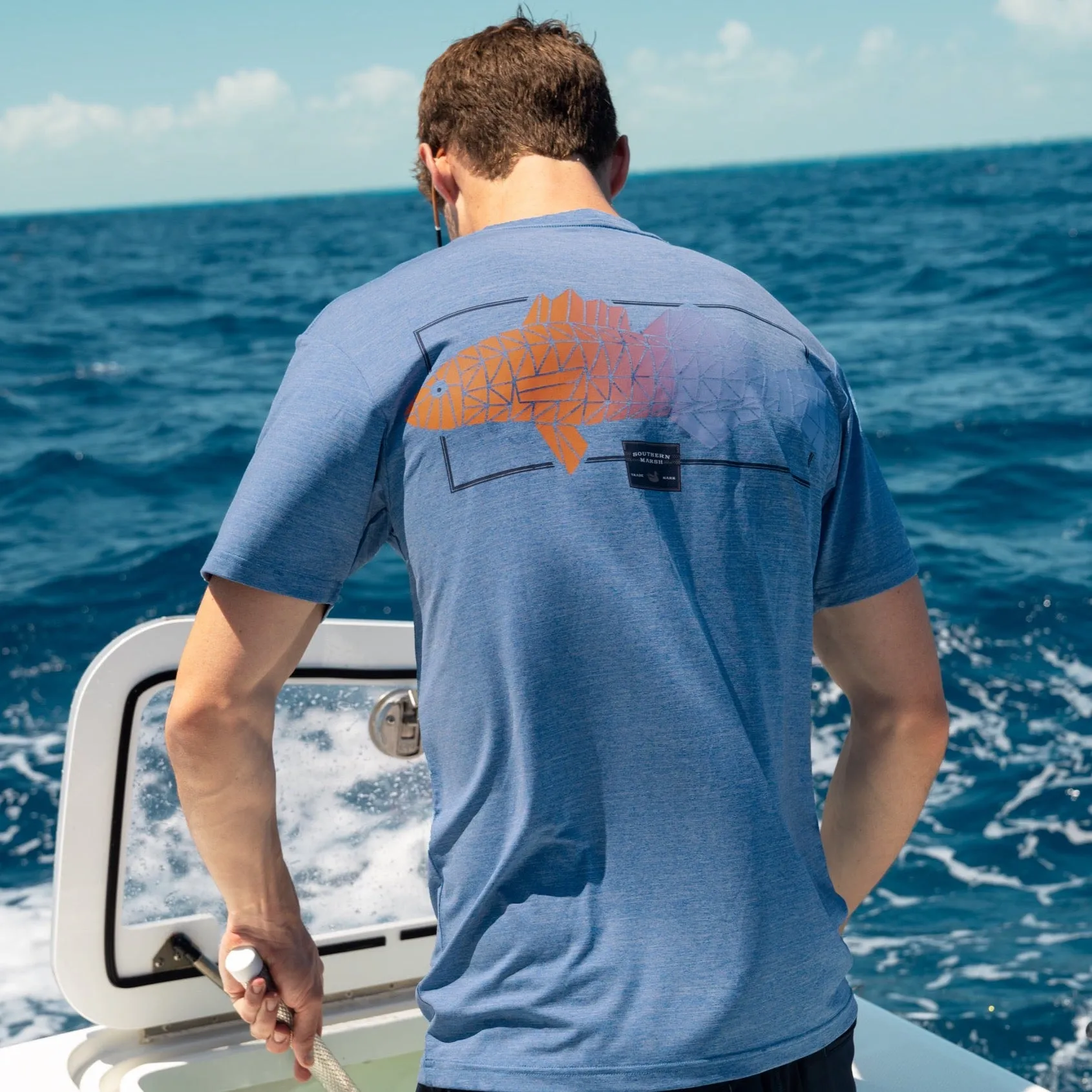 FieldTec™ Heathered Performance Tee - Gradient Scales