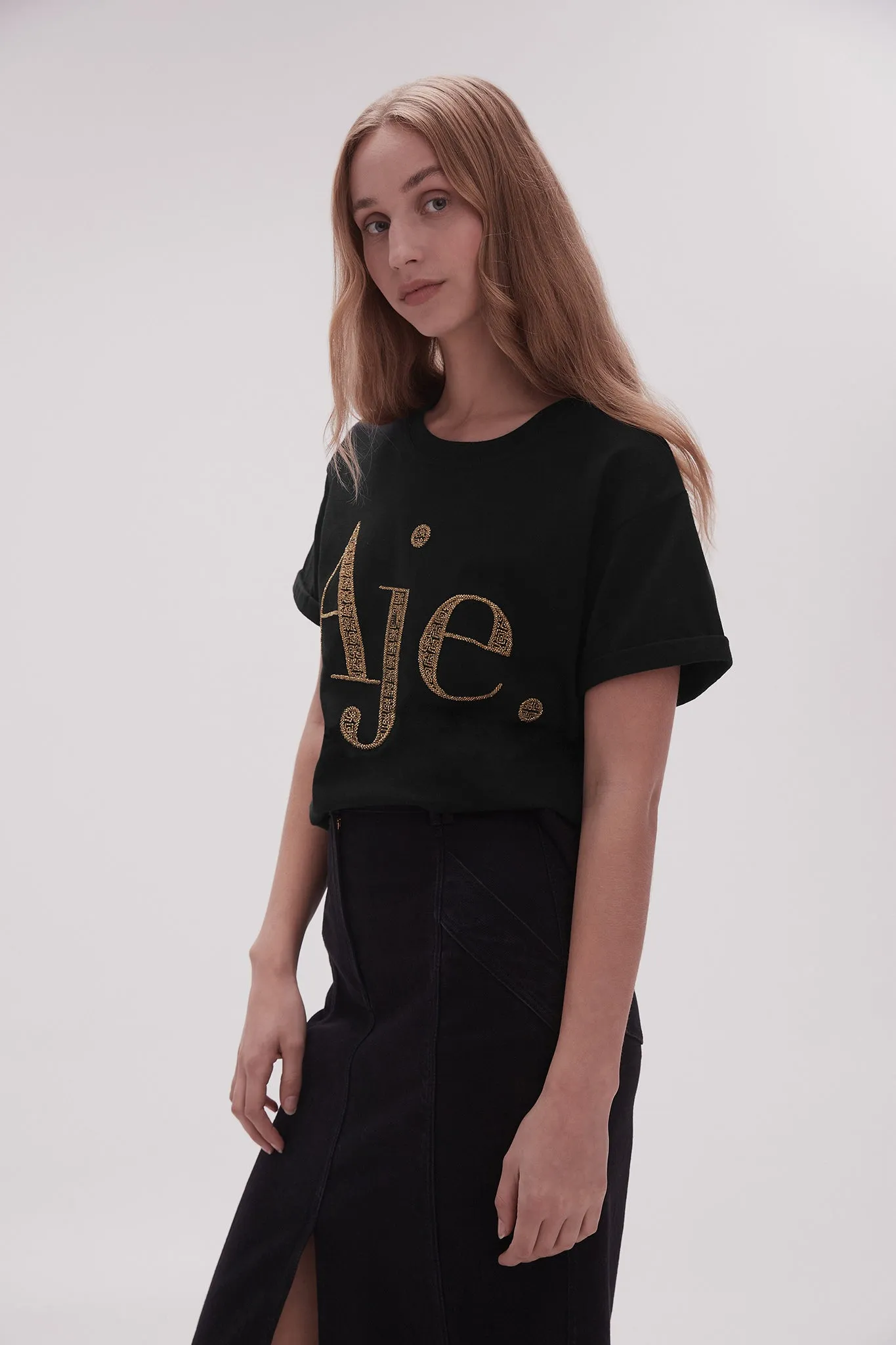 Flossie Embellished Logo Tee