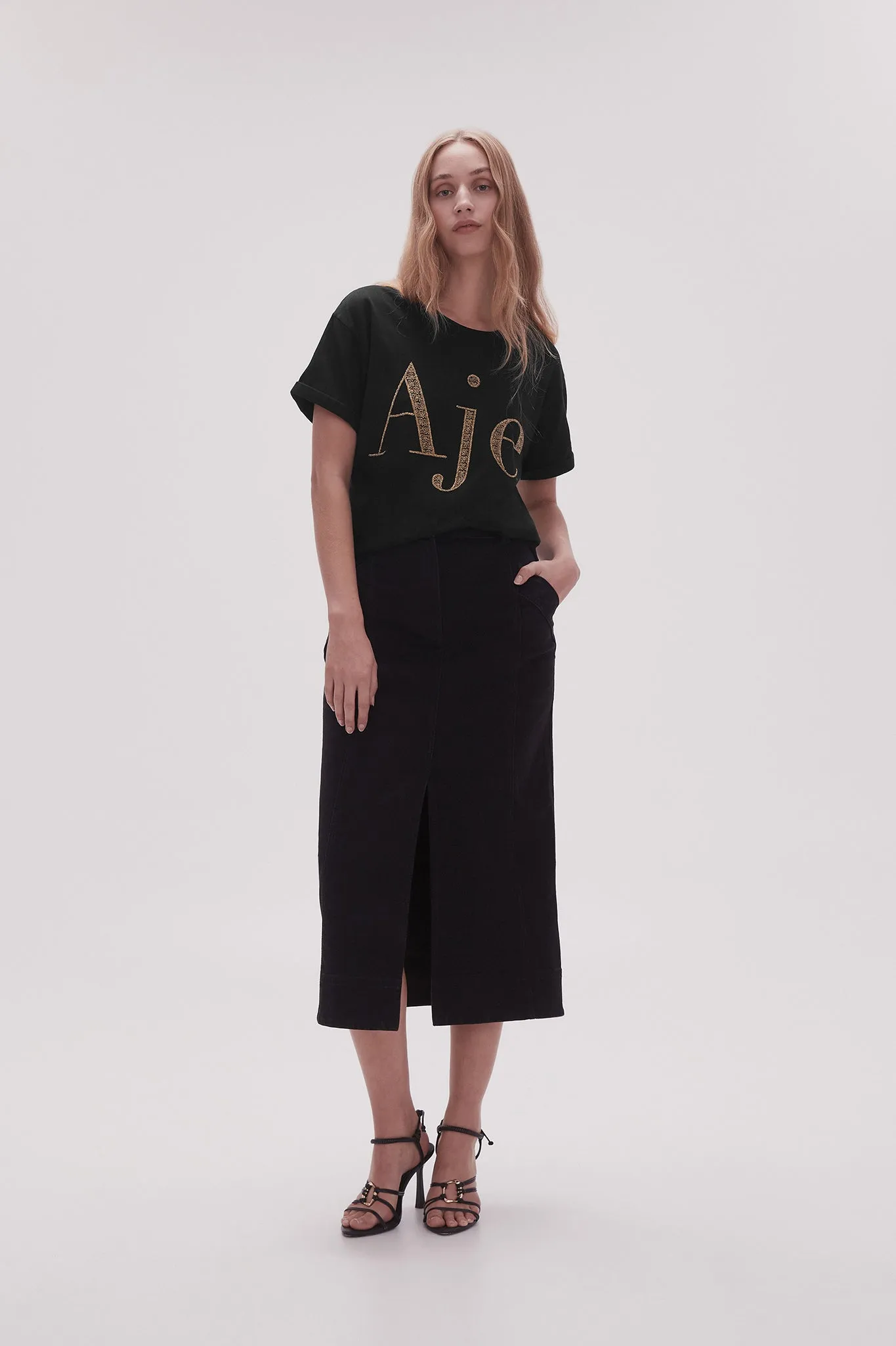 Flossie Embellished Logo Tee