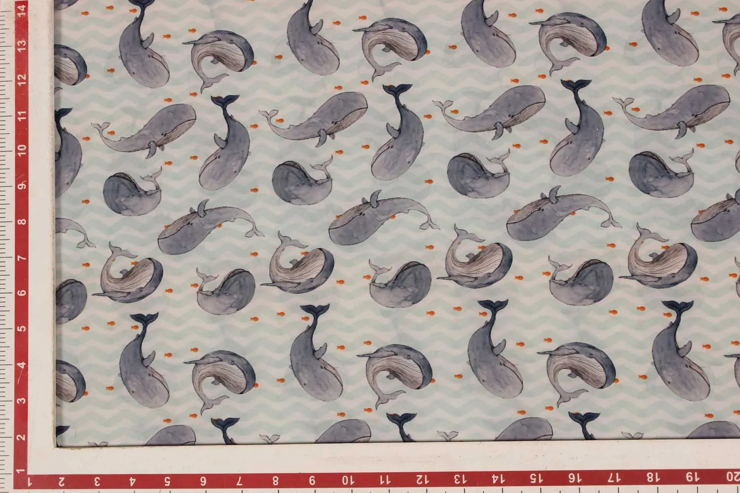 Grey Printed Crepe Fabric