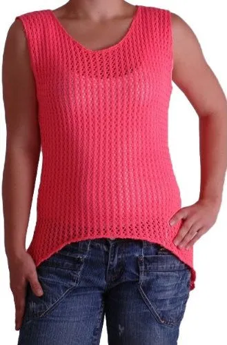 Halle Mesh Crochet Tops