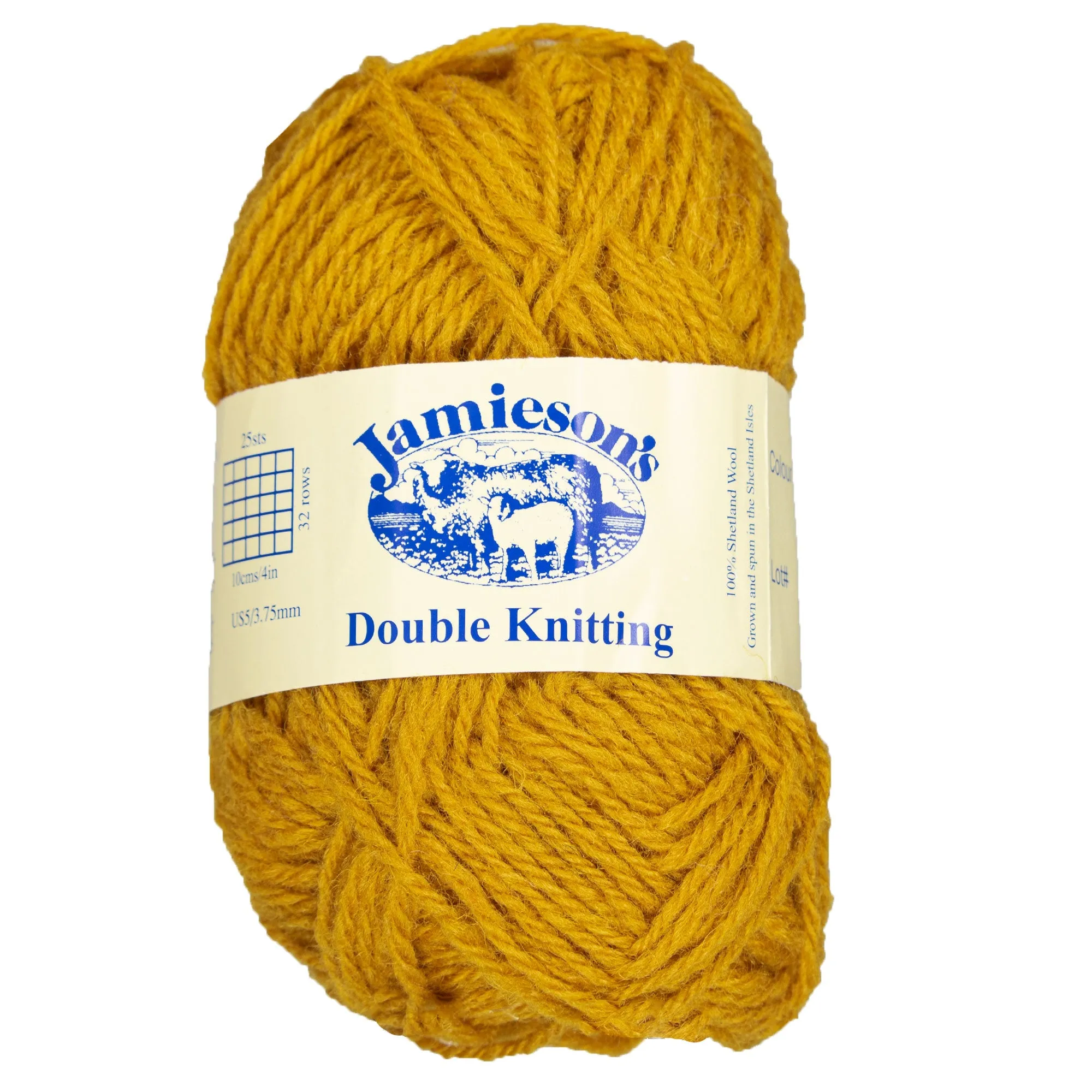 Jamieson's of Shetland Double Knitting Yarn - 425 Mustard