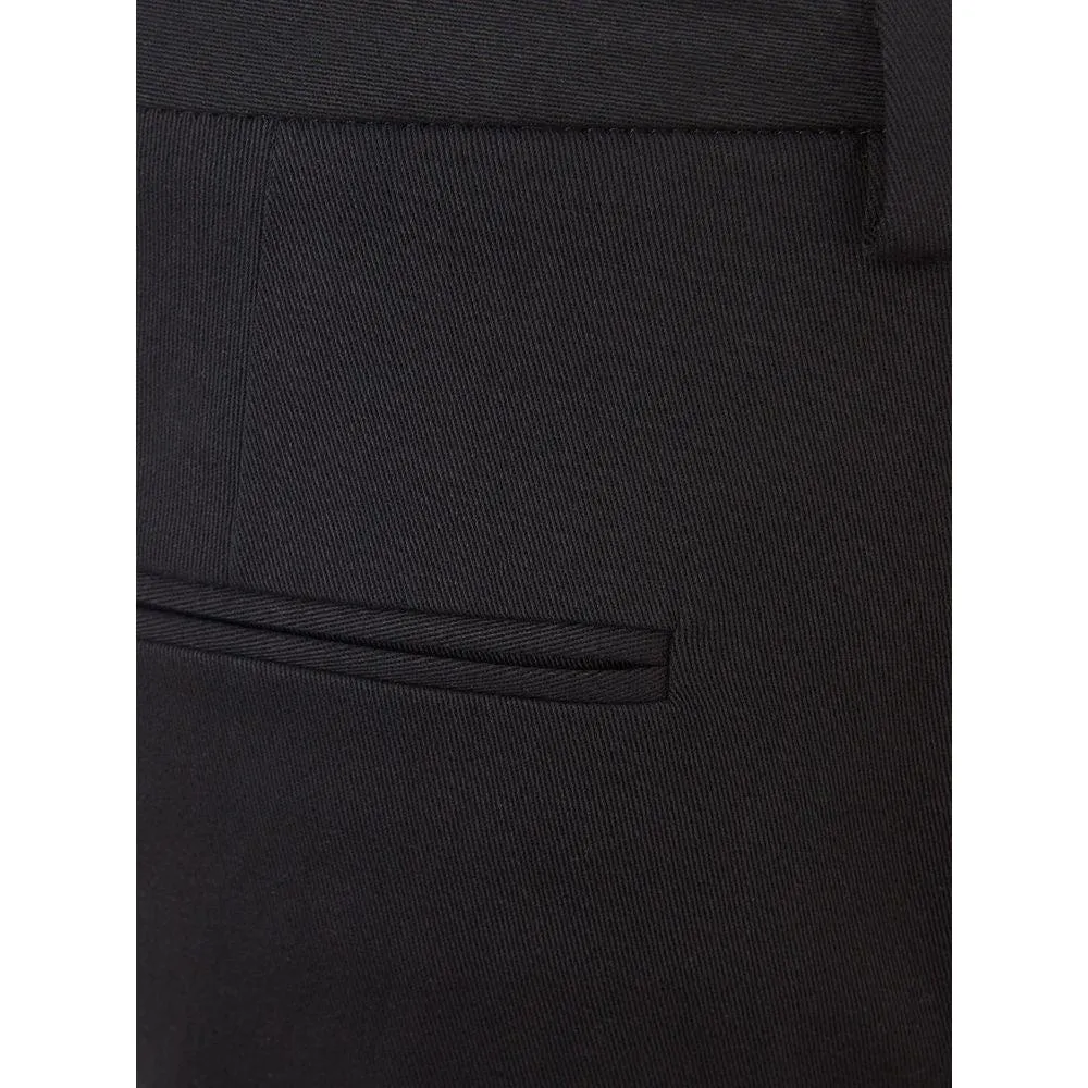 Lardini Italian Elegance Cotton Black Trousers