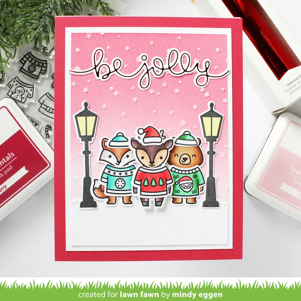 Lawn Fawn - ugly and bright - clear stamp set