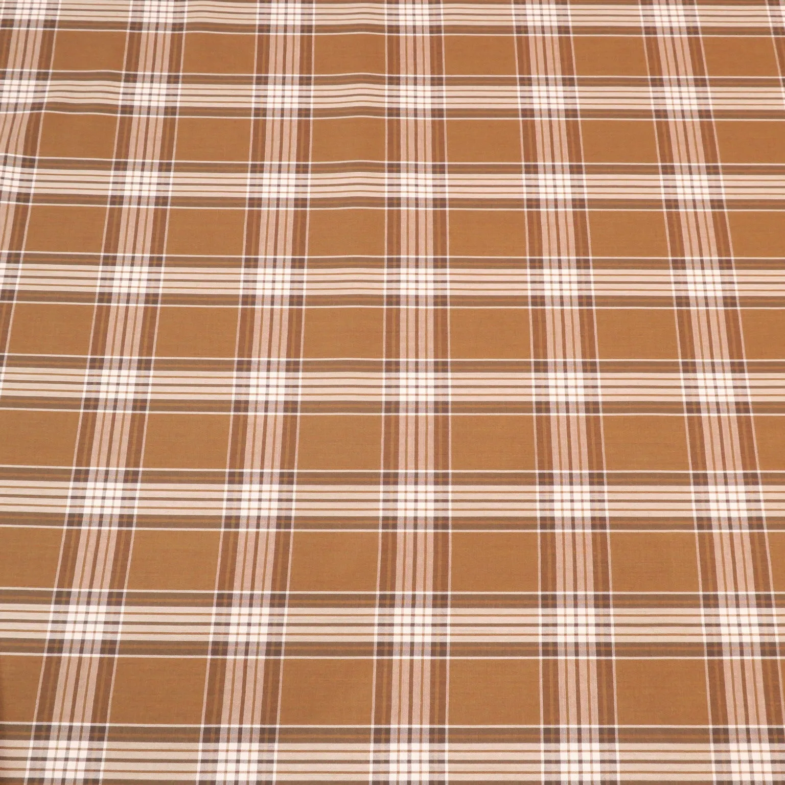 Light Brown Glen Check Wool Amadeus 365 Dormeuil Fabric