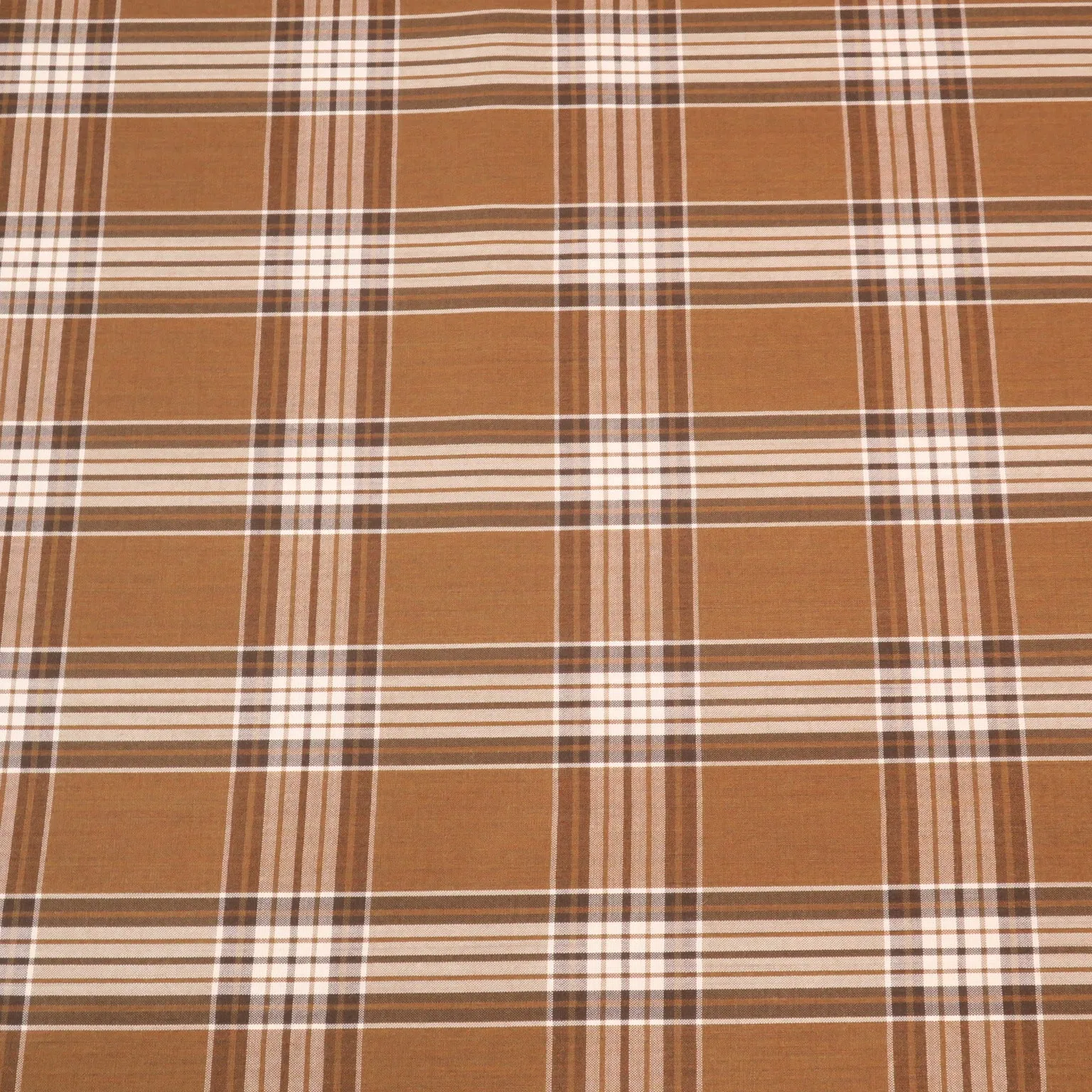 Light Brown Glen Check Wool Amadeus 365 Dormeuil Fabric