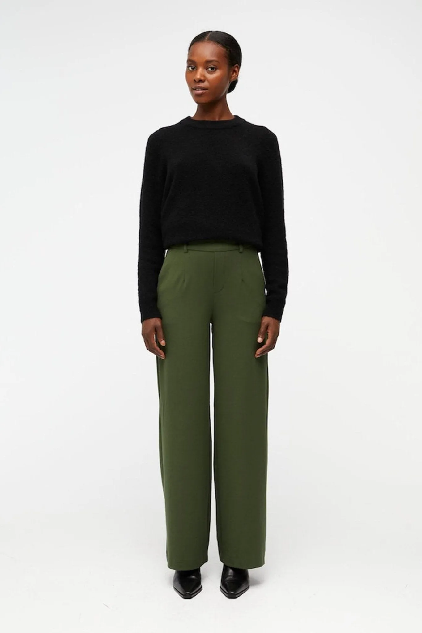 Lisa Wide Trousers - Black