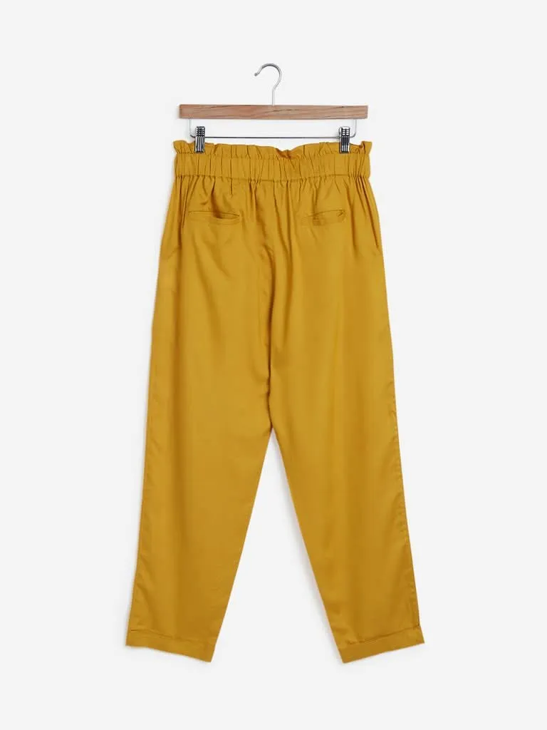 LOV Mustard Claudine Paperbag Trousers