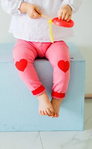 Love Pink Heart Baby Leggings