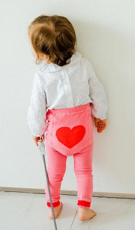 Love Pink Heart Baby Leggings