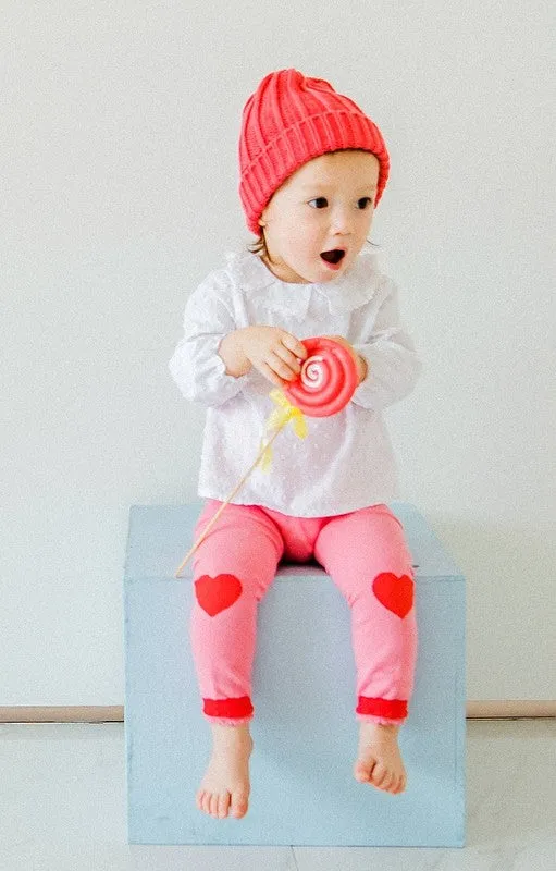 Love Pink Heart Baby Leggings