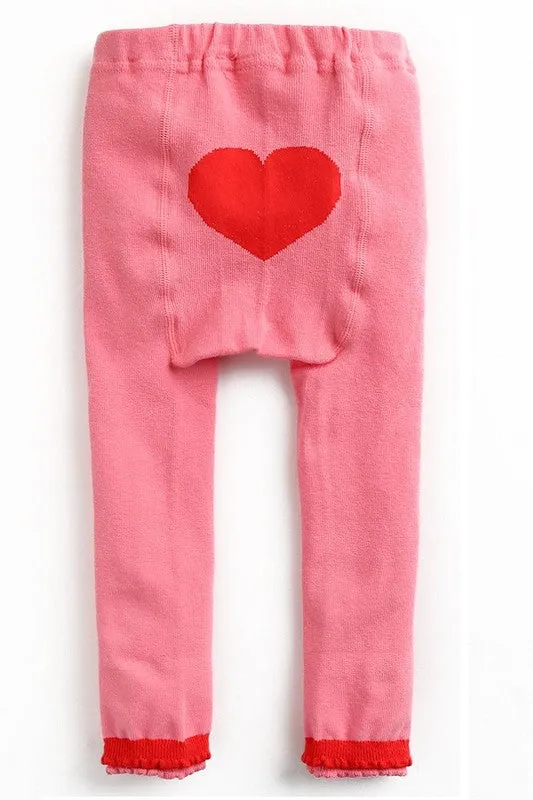 Love Pink Heart Baby Leggings