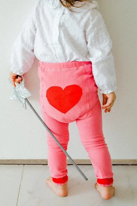 Love Pink Heart Baby Leggings