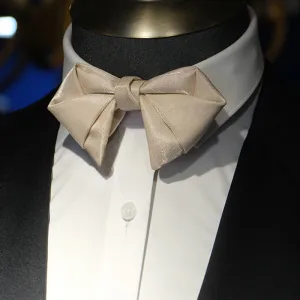 Men's Timeless Folded Diamond Shaped Bow Tie