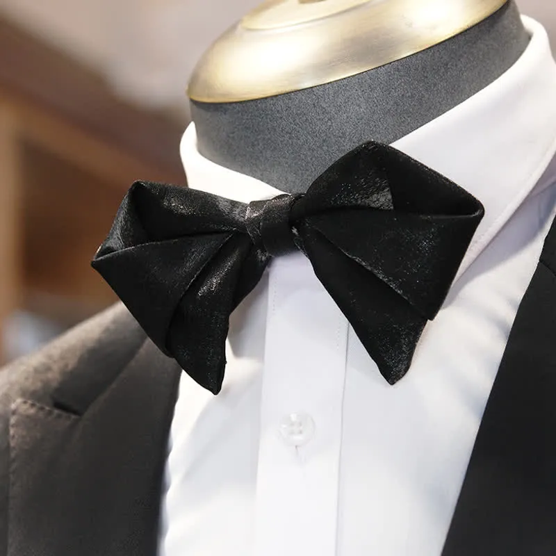 Men's Timeless Folded Diamond Shaped Bow Tie