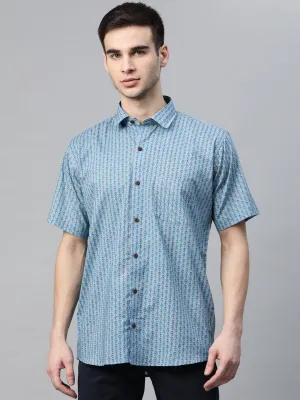 Millennial Men Grey Cotton Half Sleeves Shirt-Mmh052