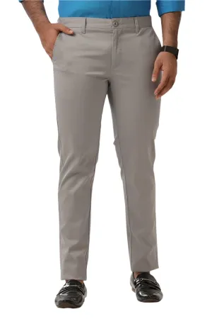 Monaco - Steel Gray Trouser For Men | Ariser