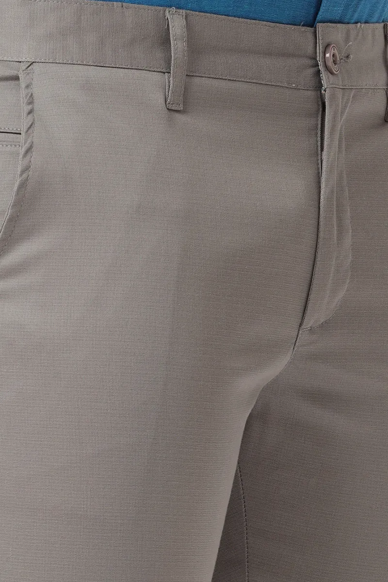 Monaco - Steel Gray Trouser For Men | Ariser